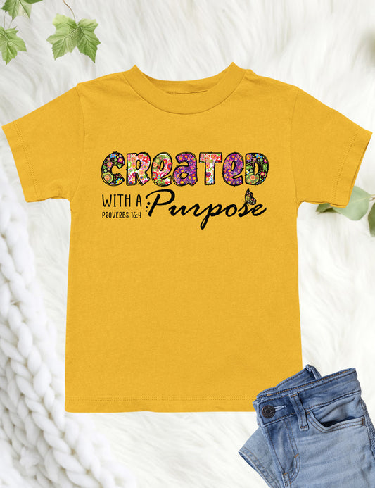 Proverbs Created With a Purpose Kids T Shirt