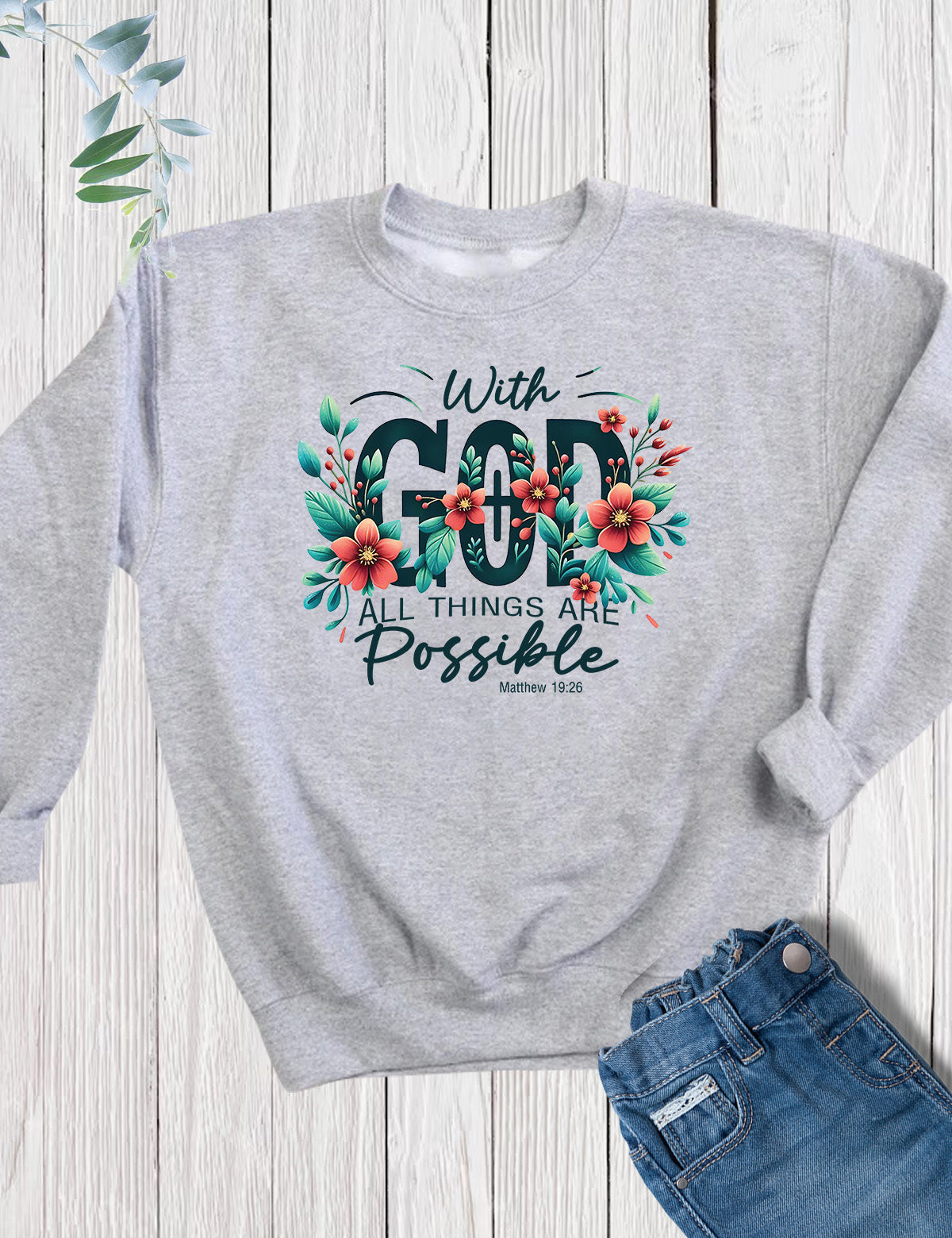 Christian Bible Verse Kids Sweatshirts