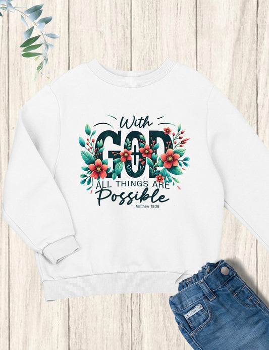 Christian Bible Verse Kids Sweatshirts