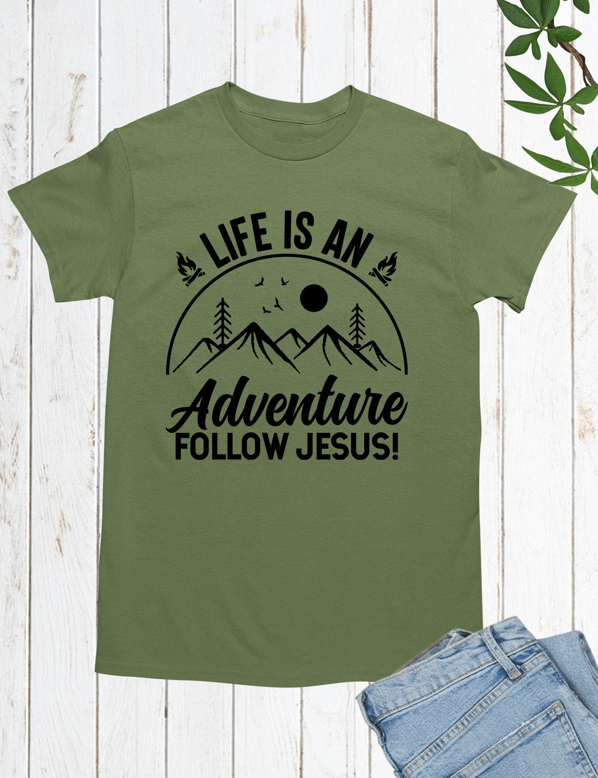Life is an Adventure Follow Jesus T Shirt