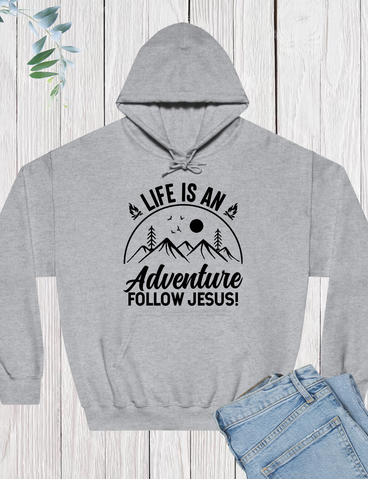 A Life is An Adventure Follow Jesus Christian Hoodie