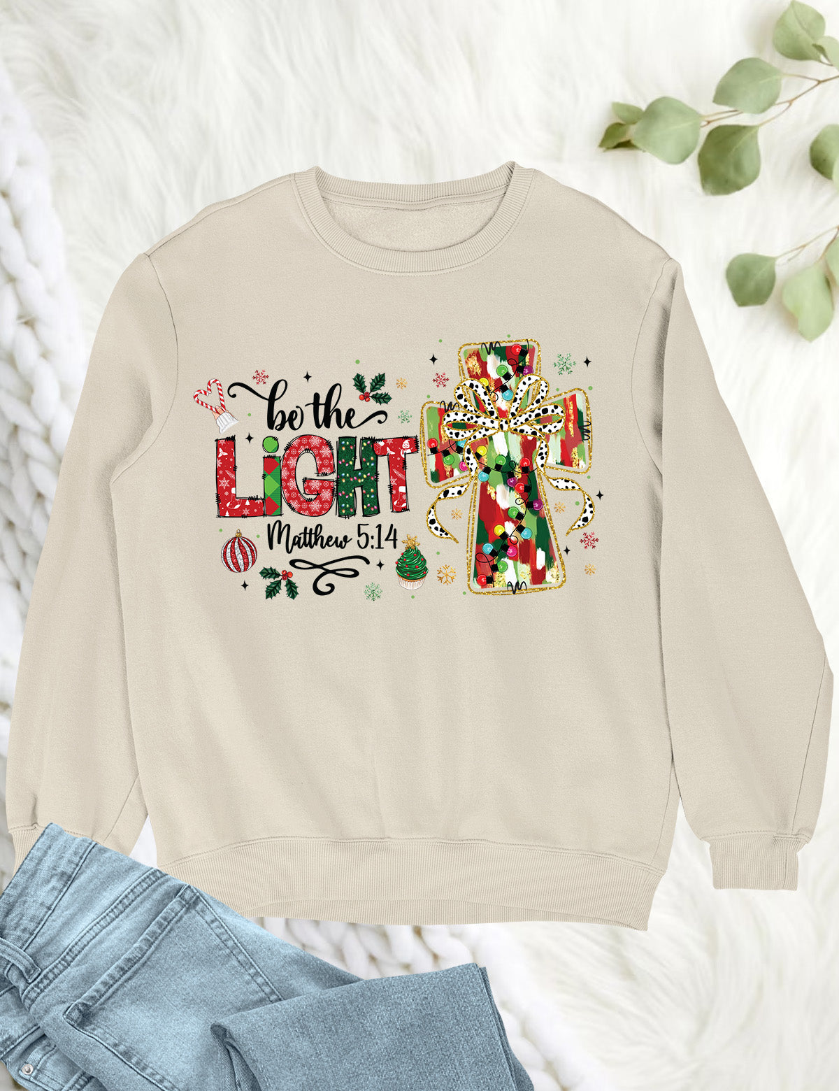 Be The Light Christmas Hoodie