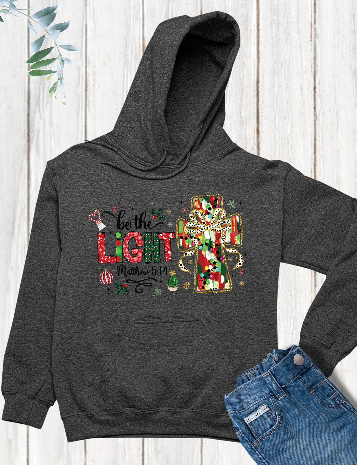 Be The Light Christmas Hoodie