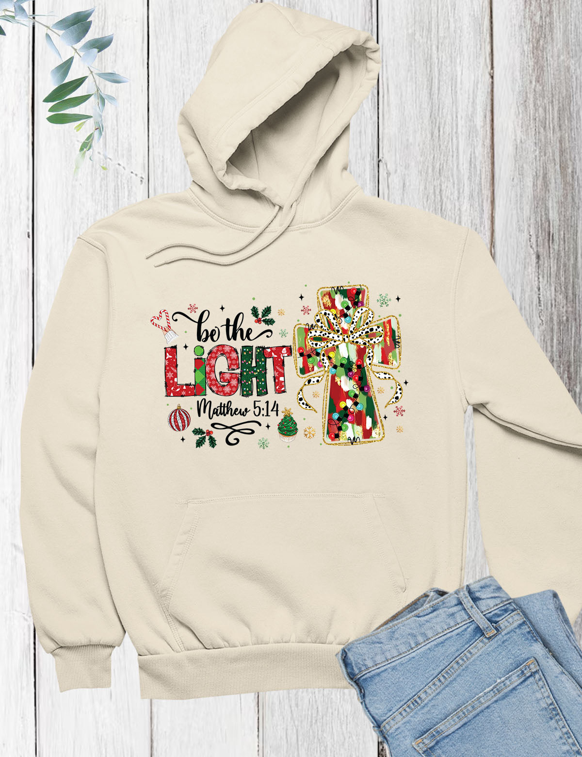 Be The Light Christmas Hoodie