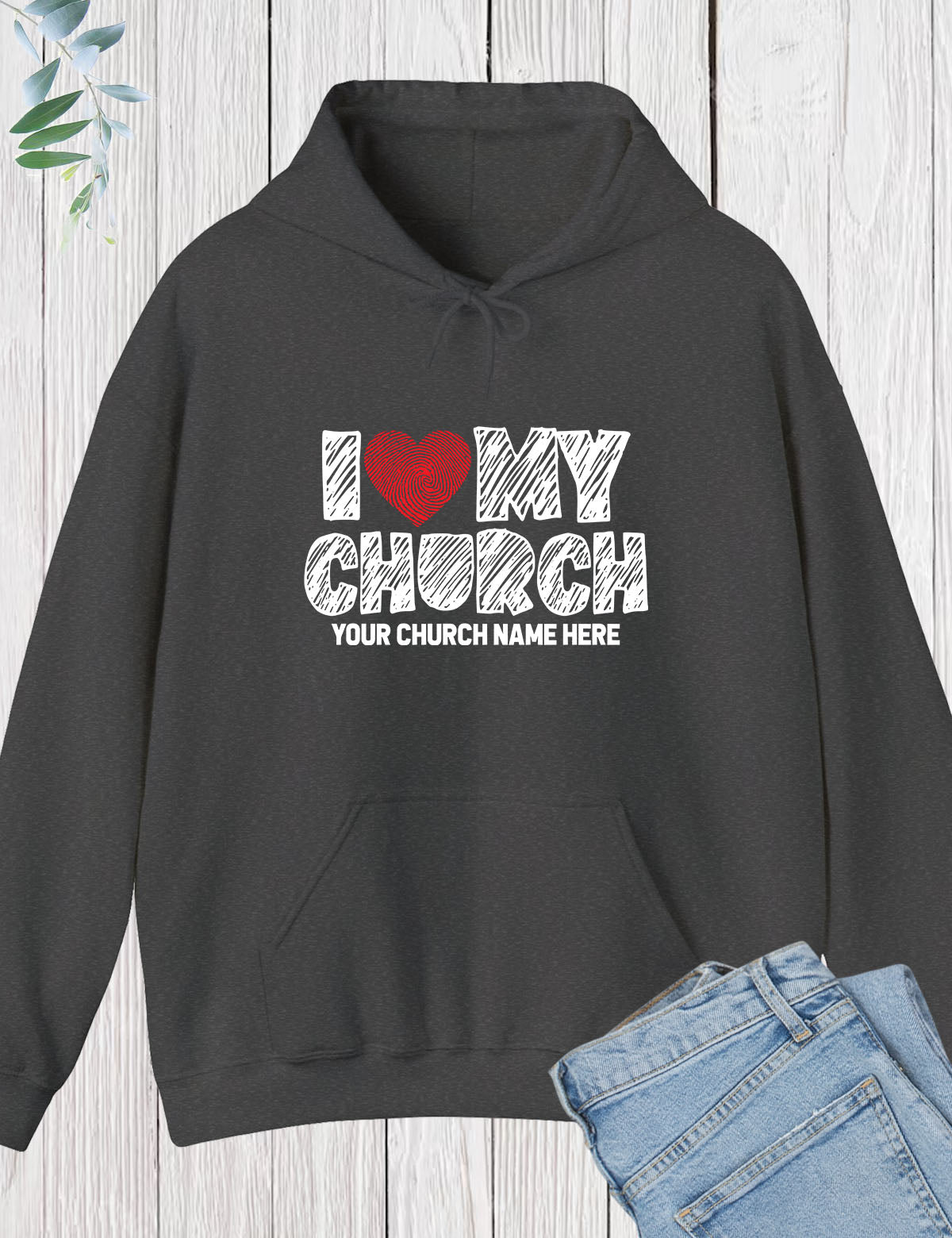 I Love My Church Custom Christian Hoodie