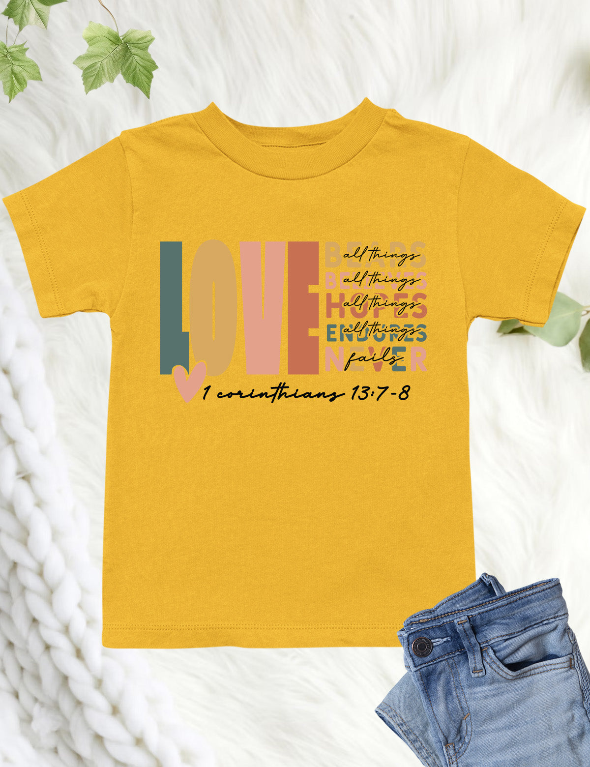 Corinthians Love Bible Verse Kids T Shirt