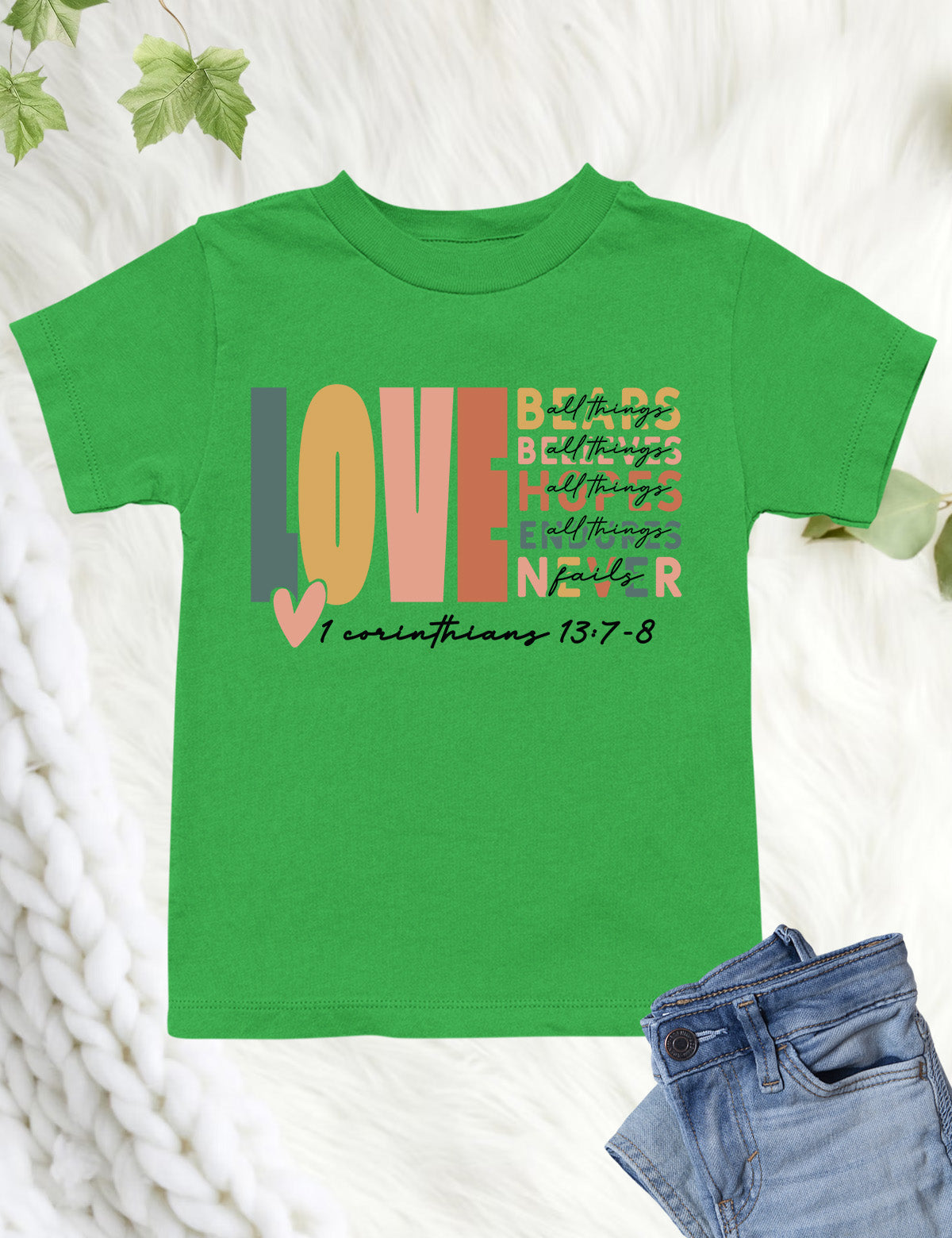 Corinthians Love Bible Verse Kids T Shirt