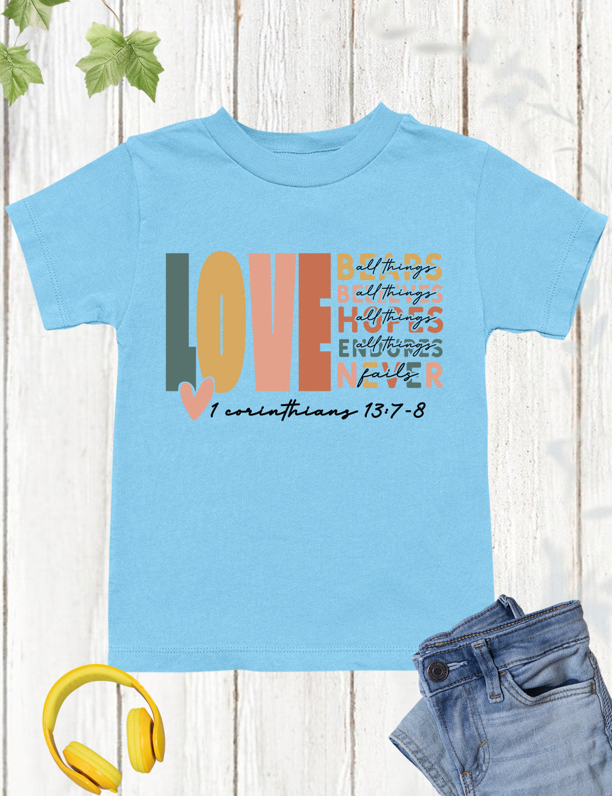 Corinthians Love Bible Verse Kids T Shirt