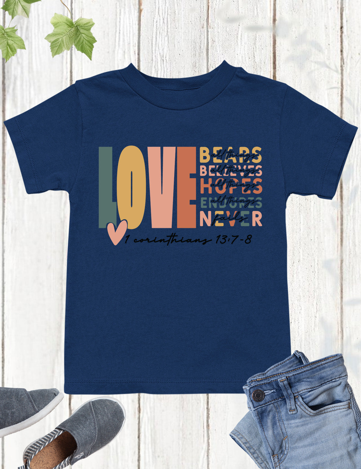 Corinthians Love Bible Verse Kids T Shirt