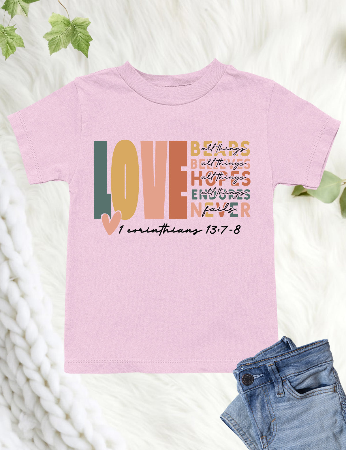 Corinthians Love Bible Verse Kids T Shirt