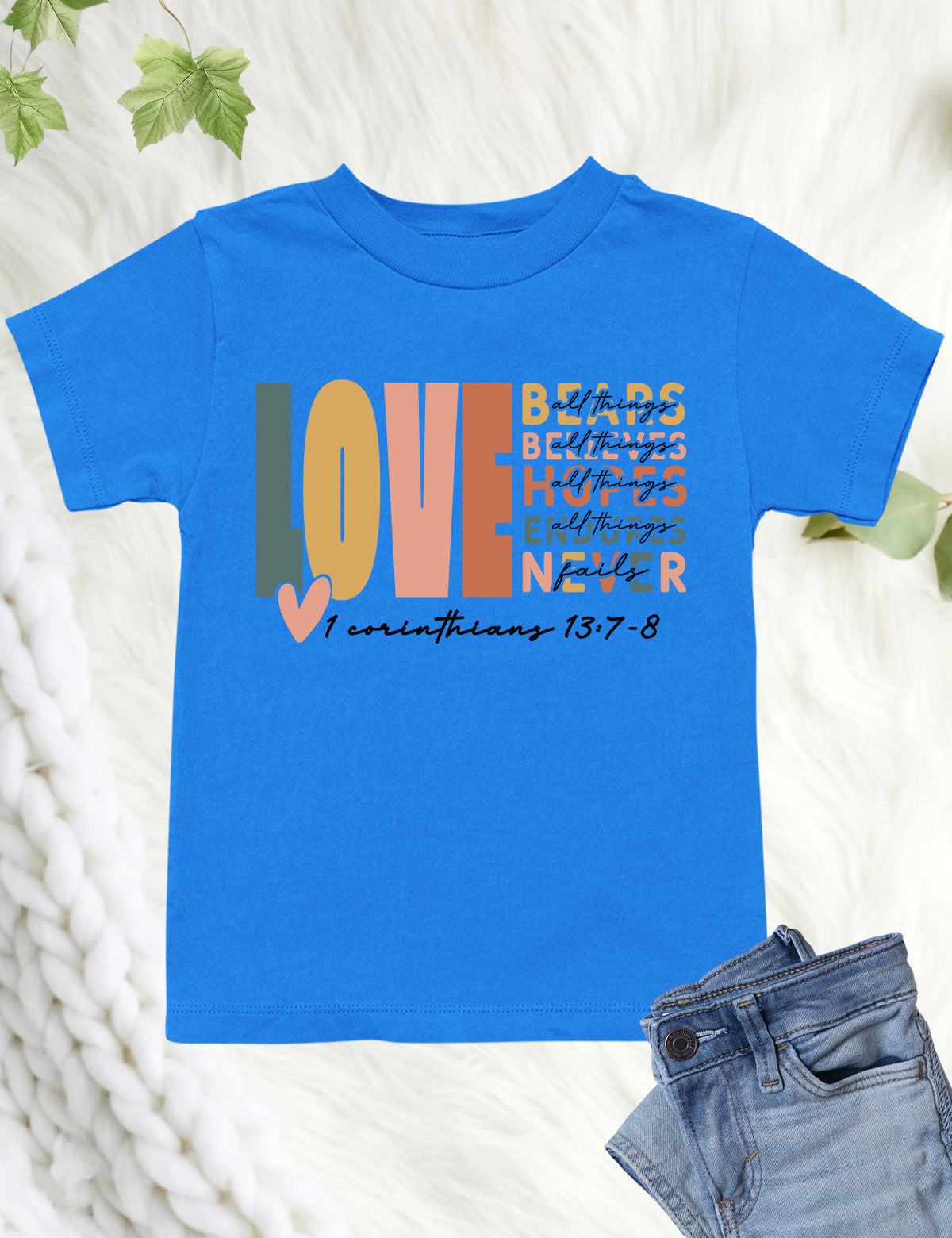 Corinthians Love Bible Verse Kids T Shirt