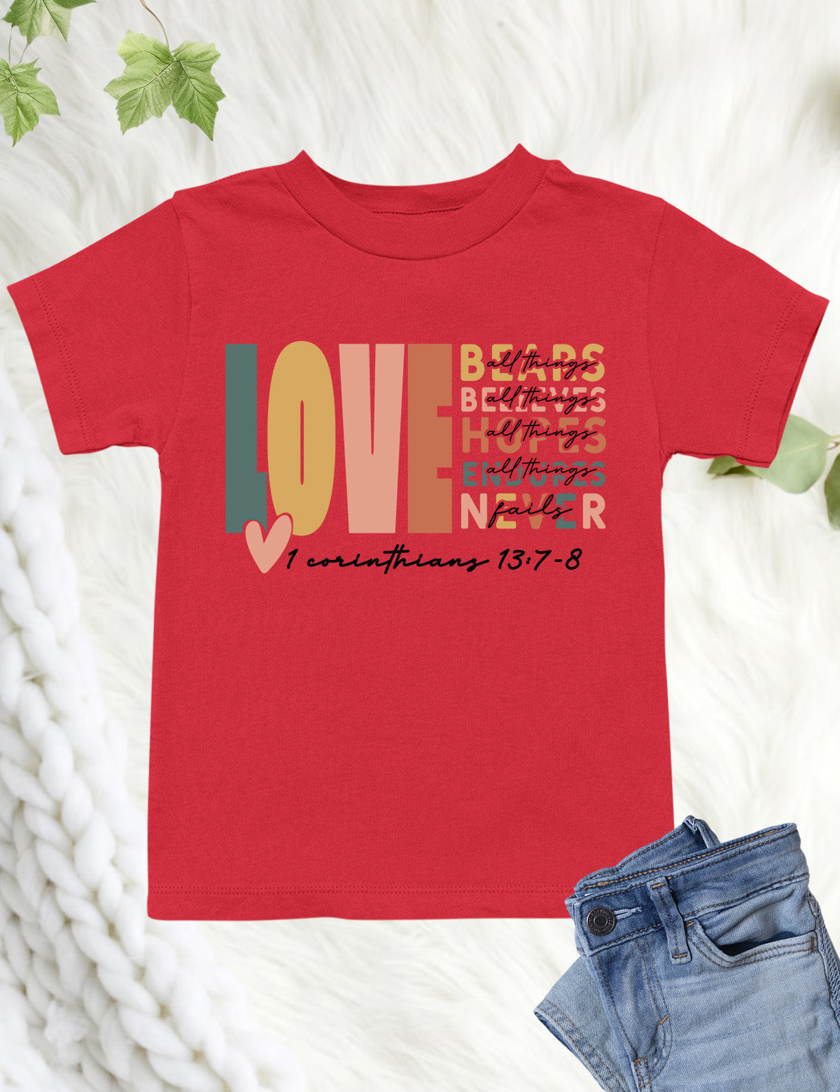 Corinthians Love Bible Verse Kids T Shirt