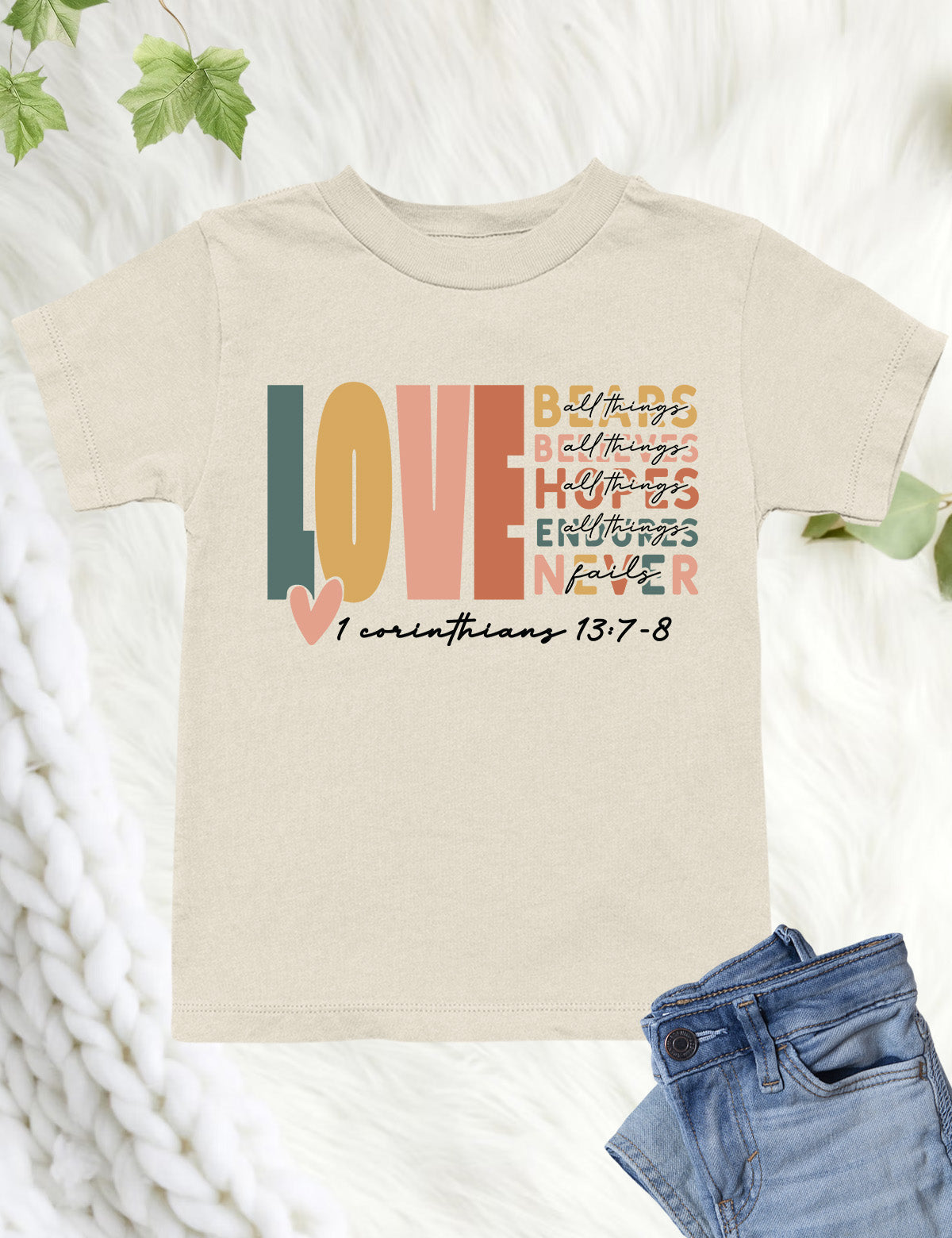 Corinthians Love Bible Verse Kids T Shirt