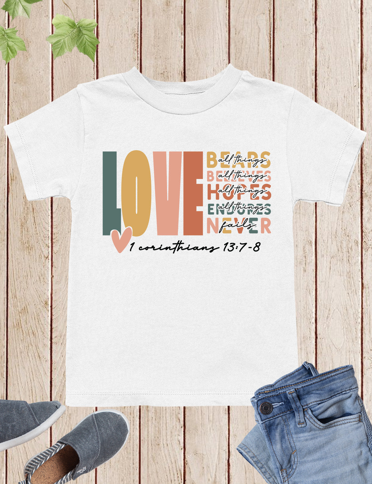 Corinthians Love Bible Verse Kids T Shirt