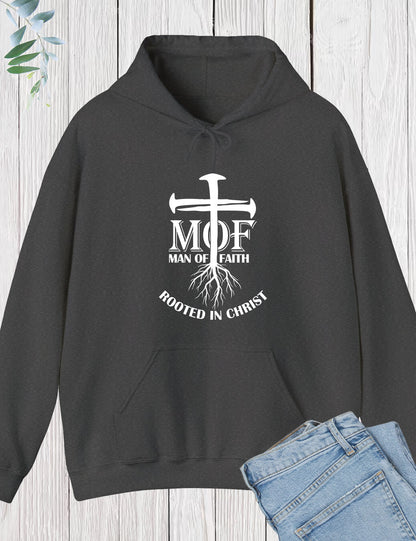 Man Of Faith Rooted In Christ Hoodie