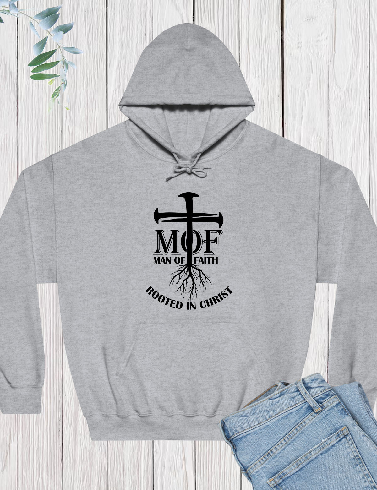 Man Of Faith Rooted In Christ Hoodie