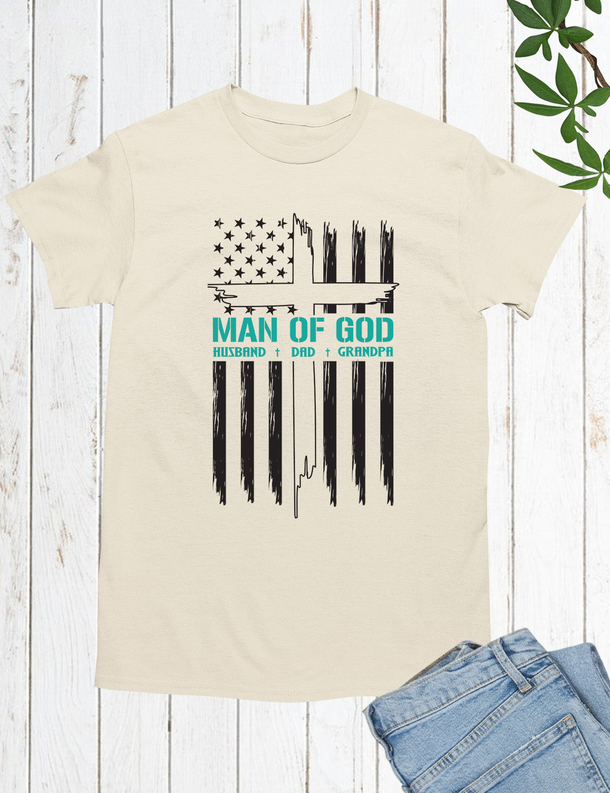 Man of God Husband Dad Grandpa Shirts