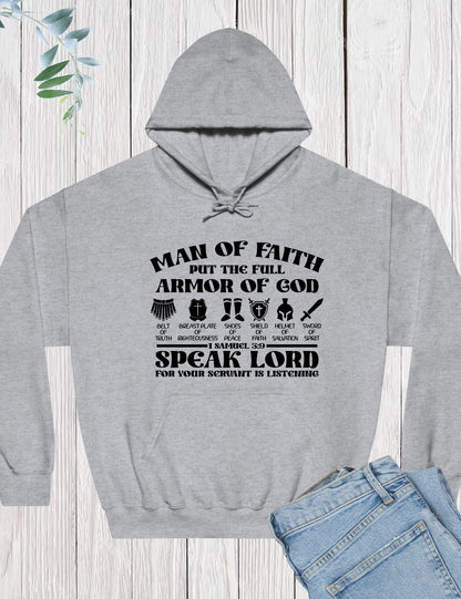 Man of faith Put The Full Armour of God Hoodie