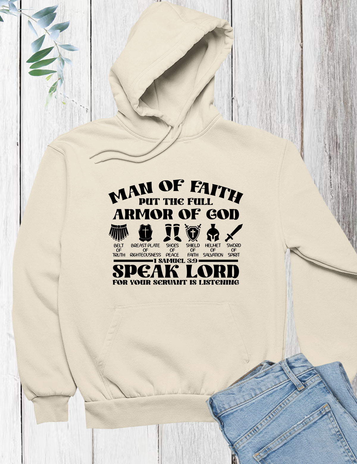 Man of faith Put The Full Armour of God Hoodie