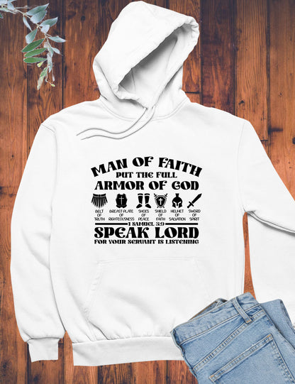 Man of faith Put The Full Armour of God Hoodie