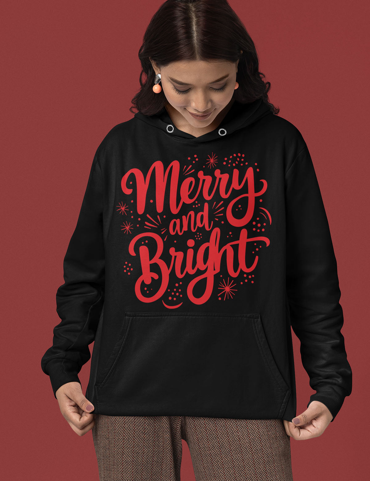 Christian Christmas T Shirts Merry and Bright