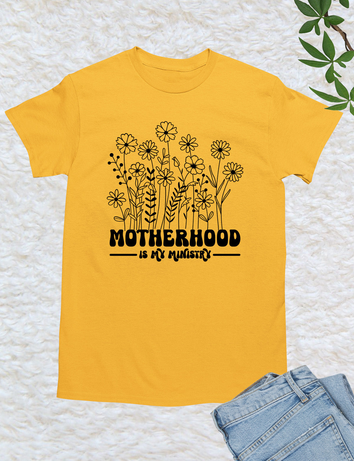 Motherhood is My Ministry Wildflower Shirts