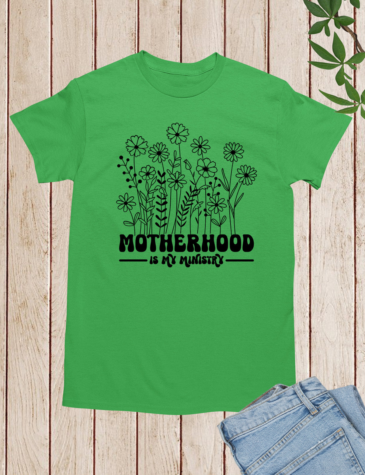 Motherhood is My Ministry Wildflower Shirts