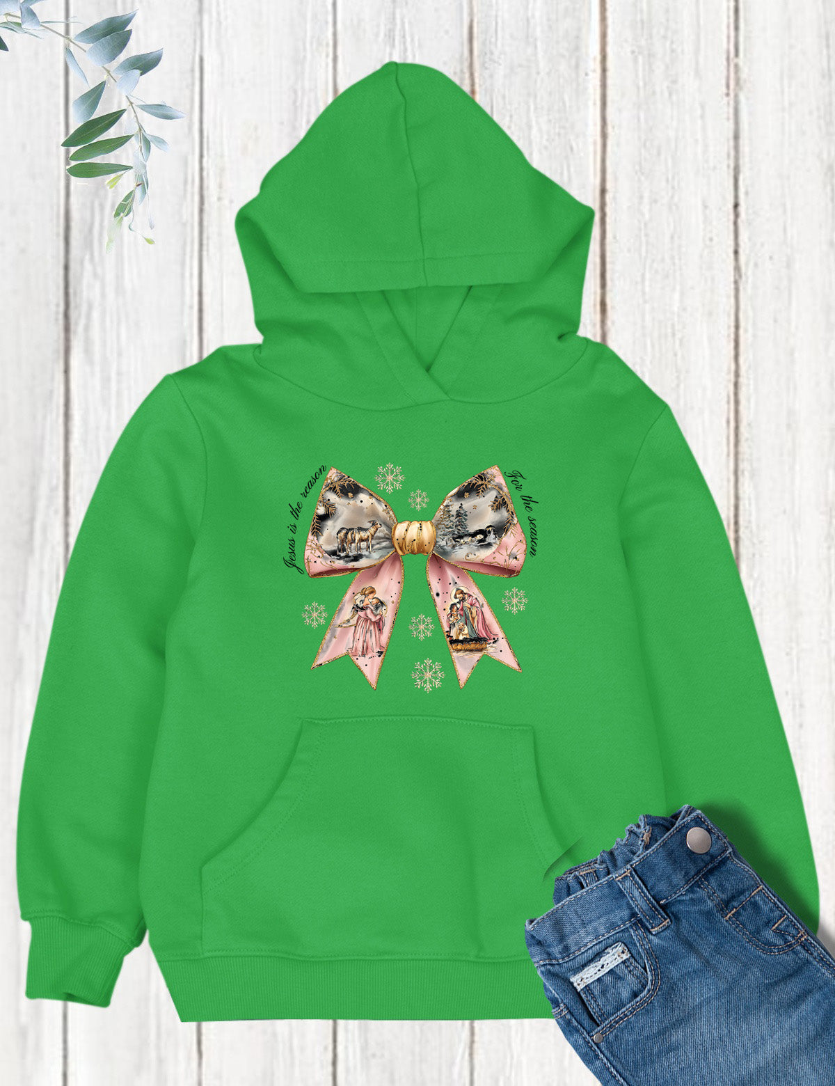 Christian Girls Nativity Christmas Sweatshirt