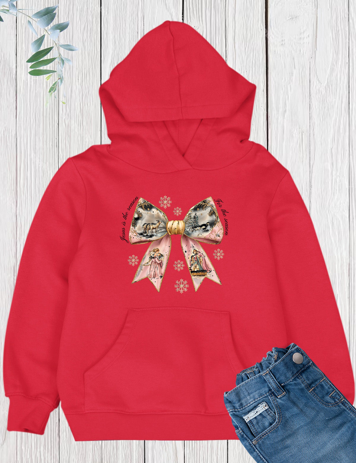 Christian Girls Nativity Christmas Sweatshirt