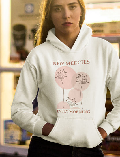 New Mercies Every Morning Boho Christian Hoodie