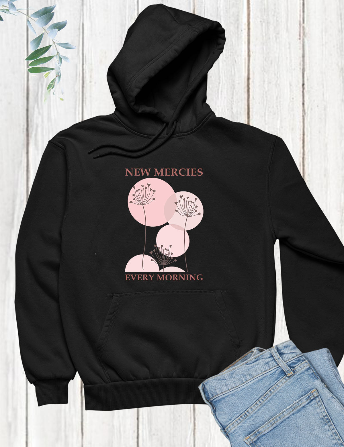 New Mercies Every Morning Boho Christian Hoodie