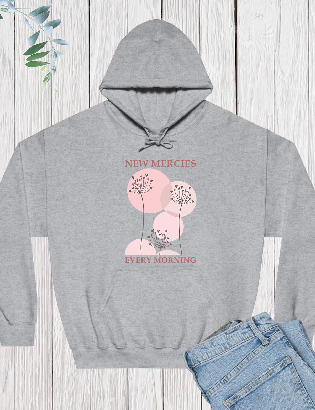 New Mercies Every Morning Boho Christian Hoodie