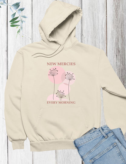 New Mercies Every Morning Boho Christian Hoodie