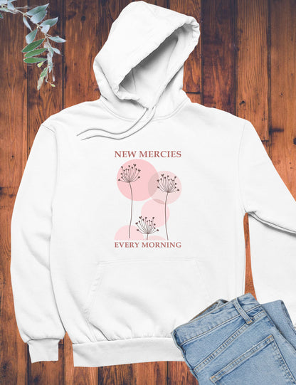 New Mercies Every Morning Boho Christian Hoodie