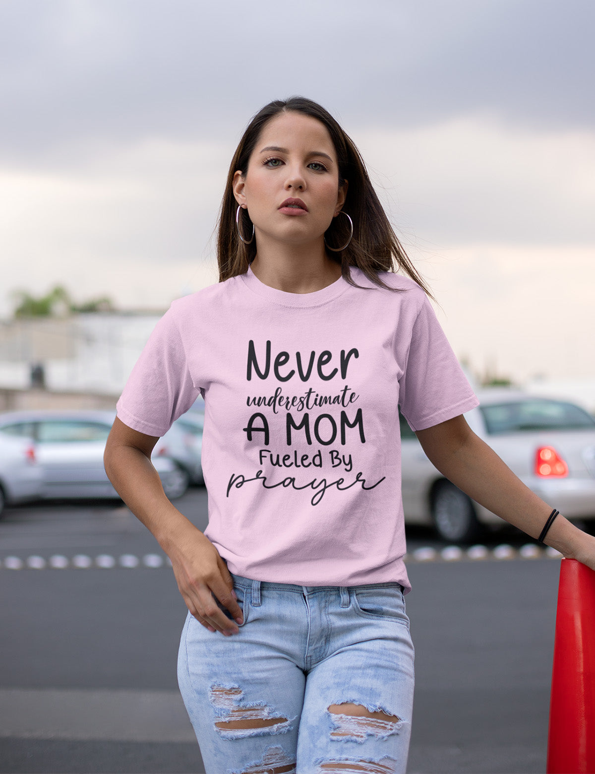 Never Underestimate a Mom Fueled By Prayer Shirt