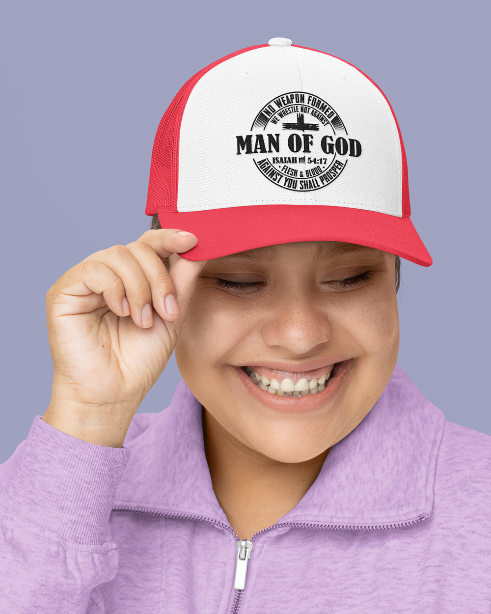 Man of God Christian Trucker Hat Cap