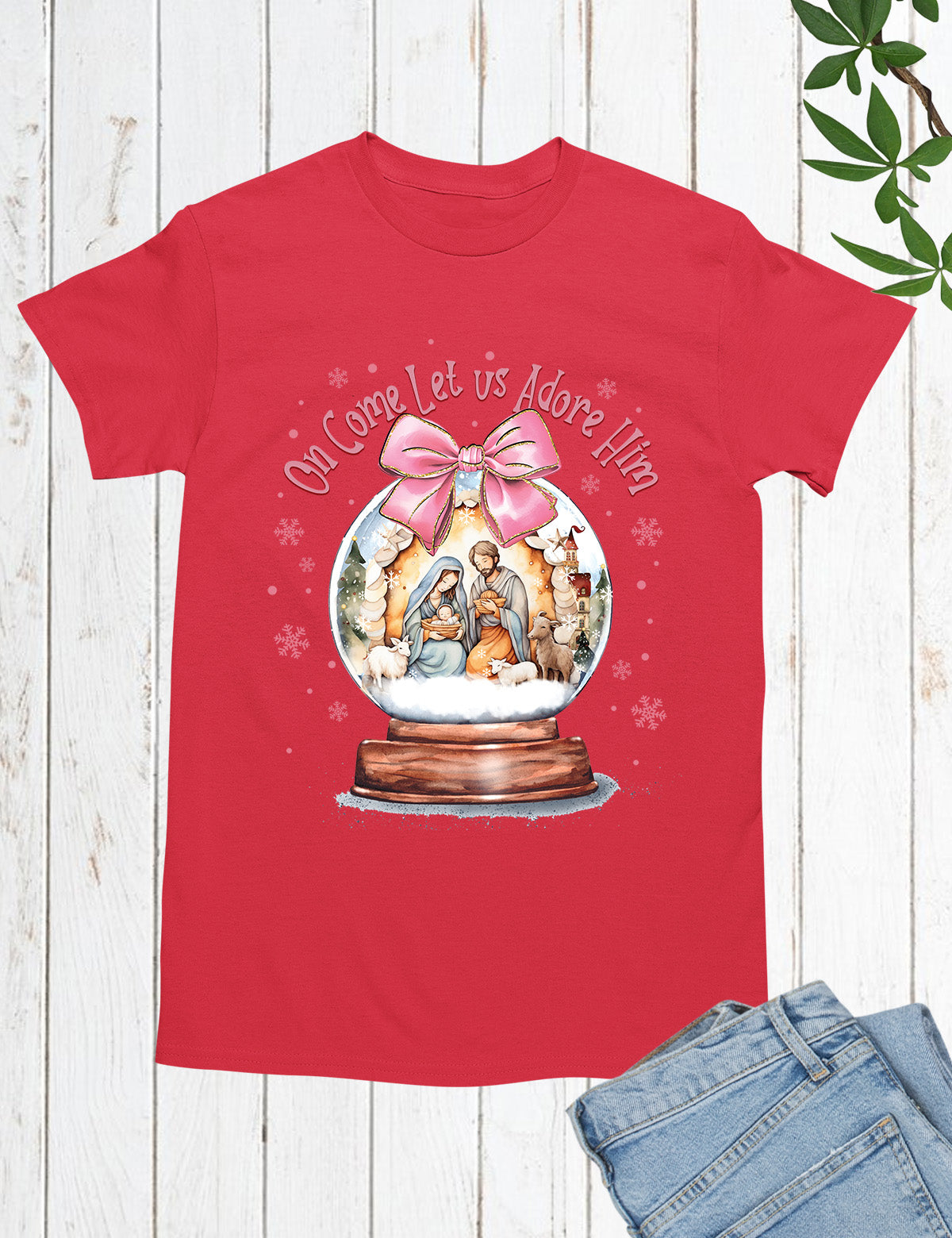 Religious Christmas Shirts Joy to the World