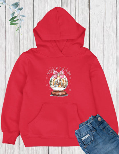 Christian Kids Christmas Apparel Come Let us Adore Him