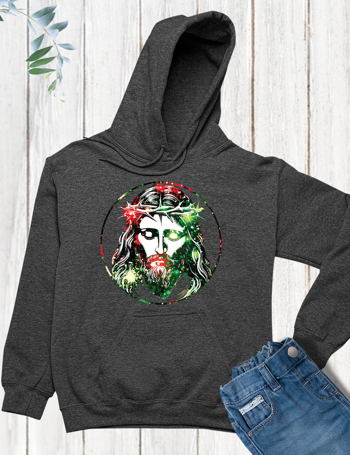 Jesus Art  Christmas Hoodie