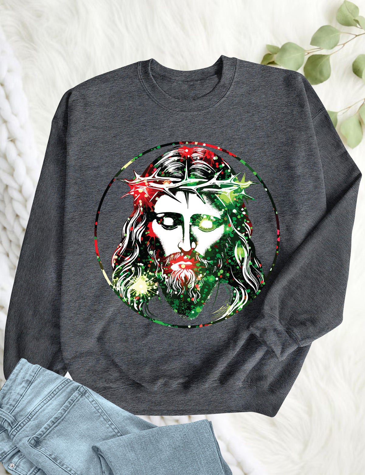 Jesus Art  Christmas Hoodie