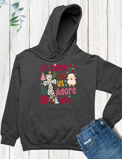 Let us Adore Him Christmas Hoodie