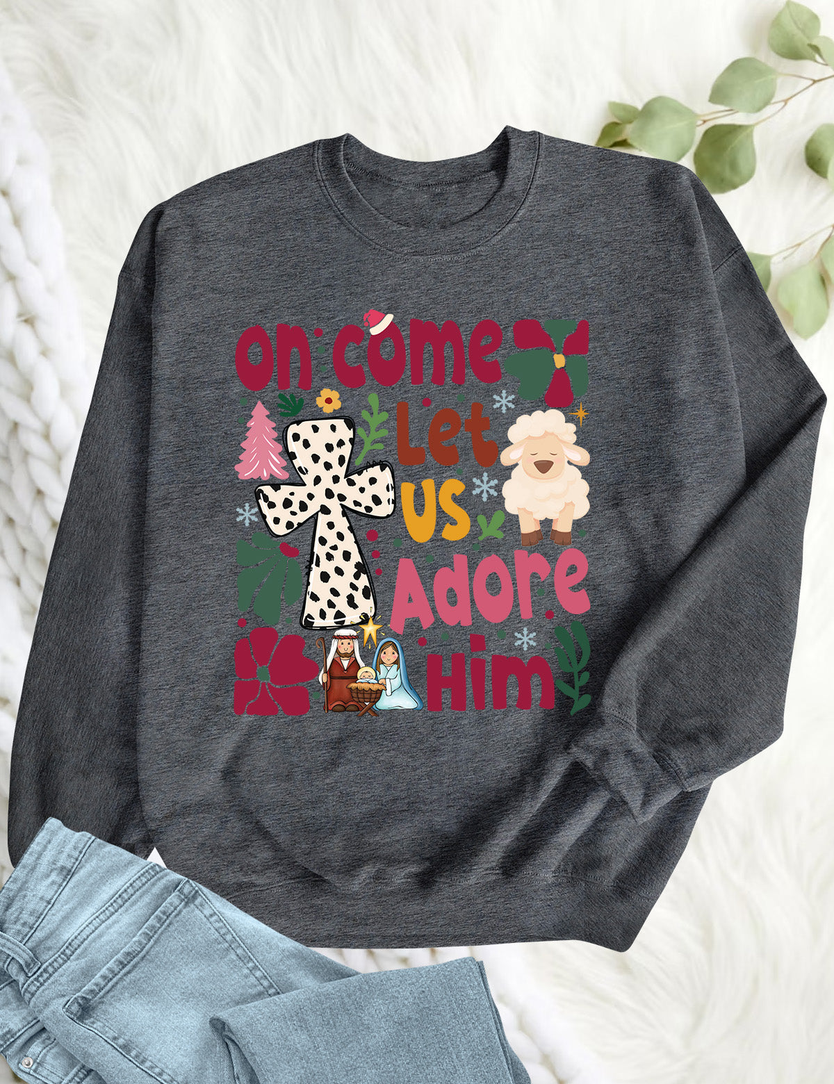 Let us Adore Him Christmas Hoodie