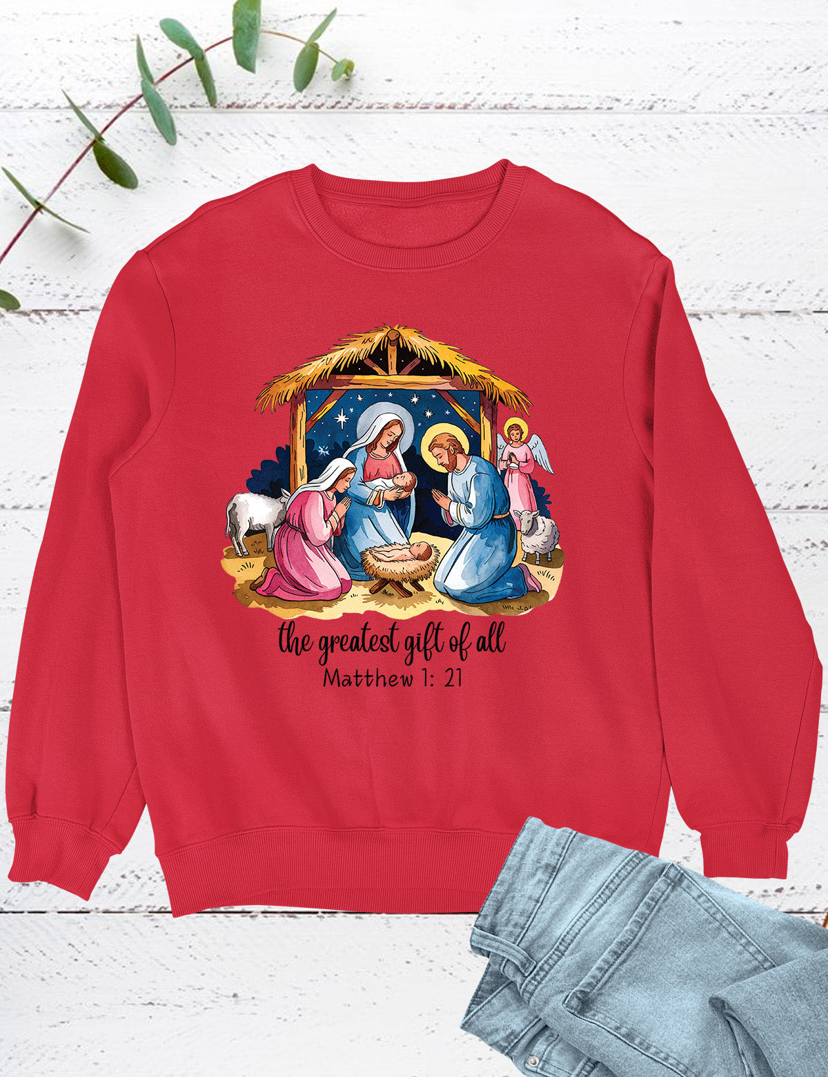 Jesus Christmas Nativity Sweatshirts