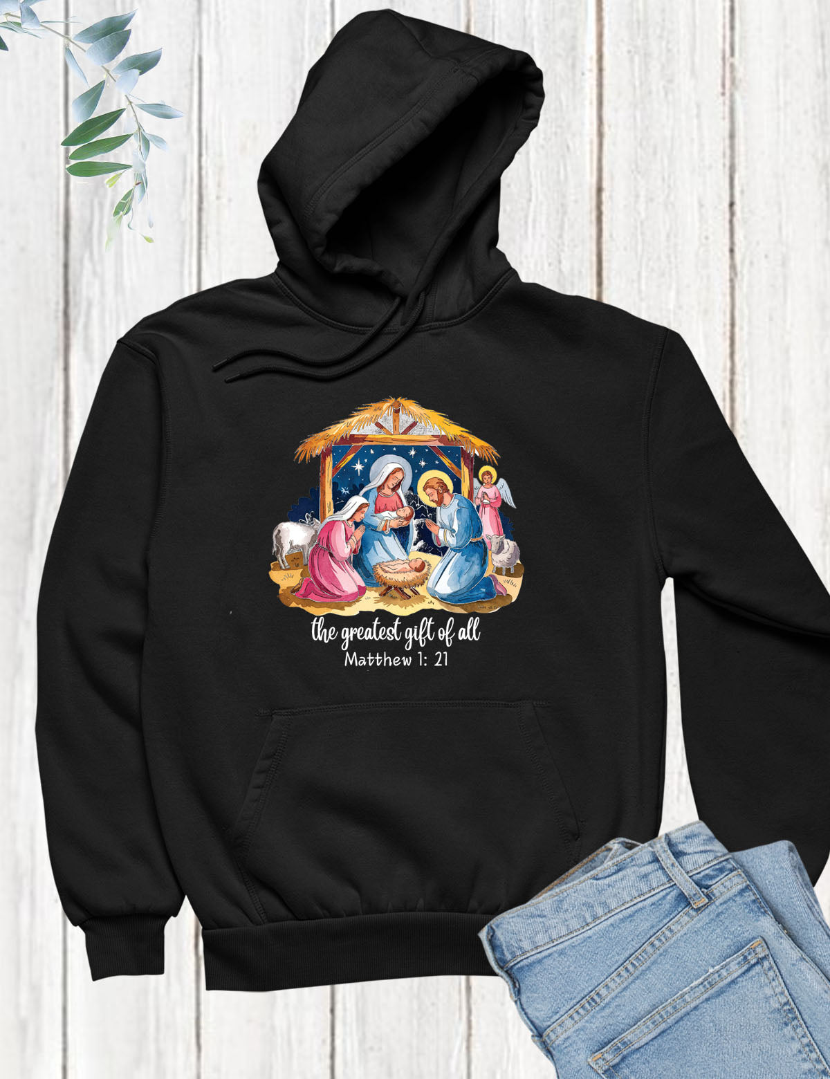 Jesus Christmas Nativity Sweatshirts