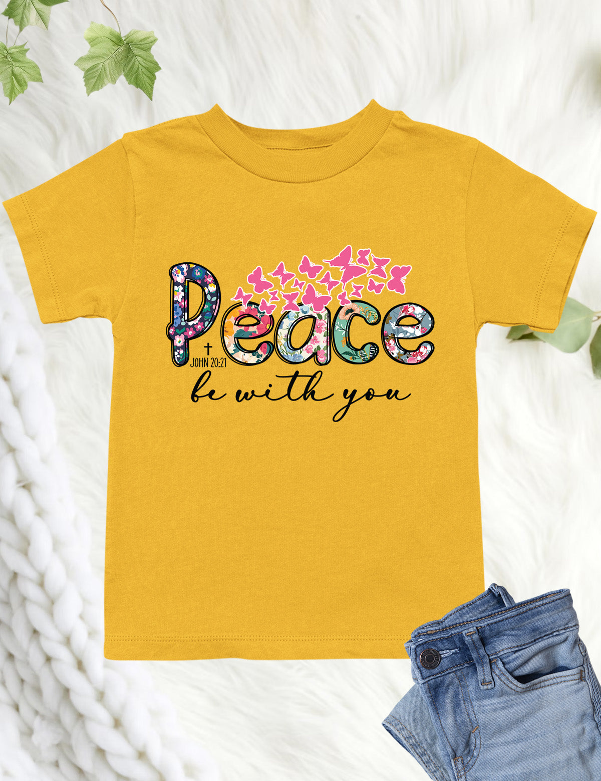 Peace Be With You Christian Kids T Shirt