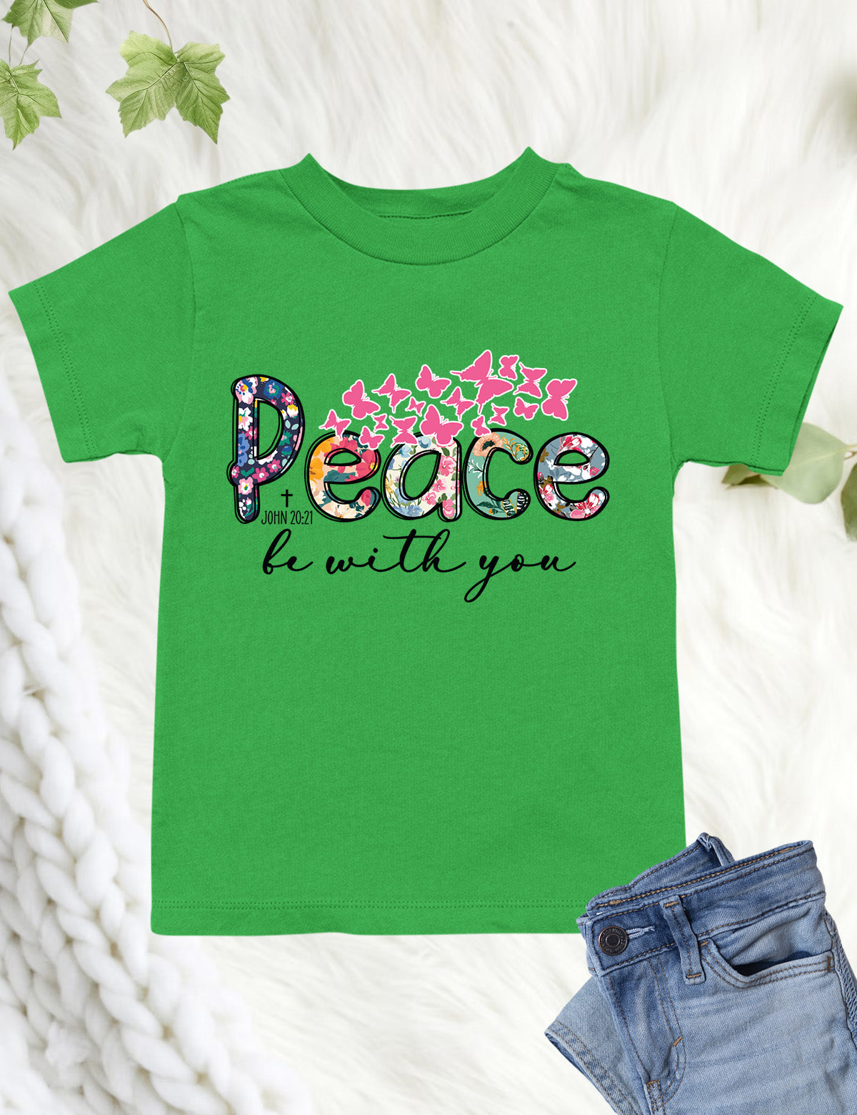 Peace Be With You Christian Kids T Shirt