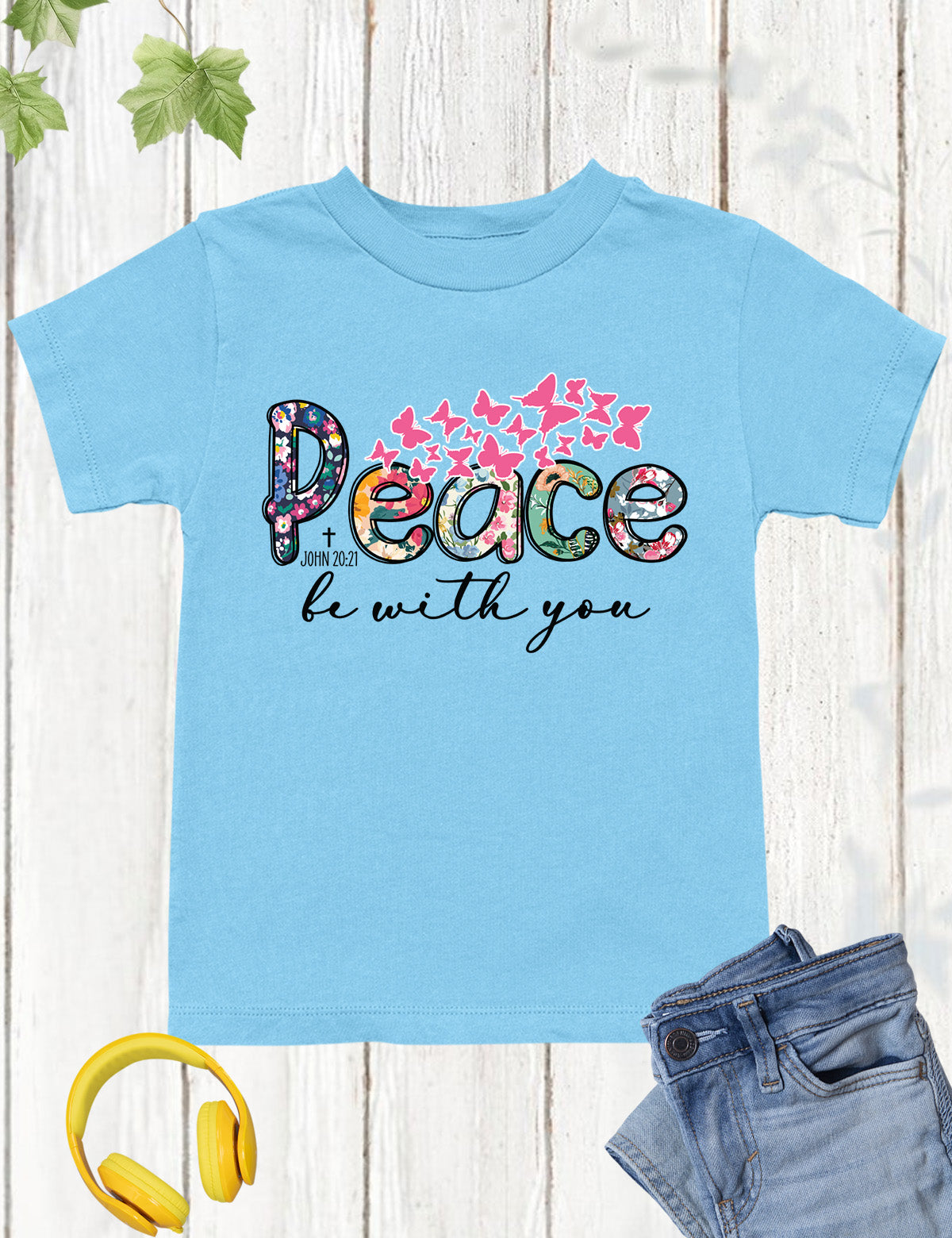 Peace Be With You Christian Kids T Shirt