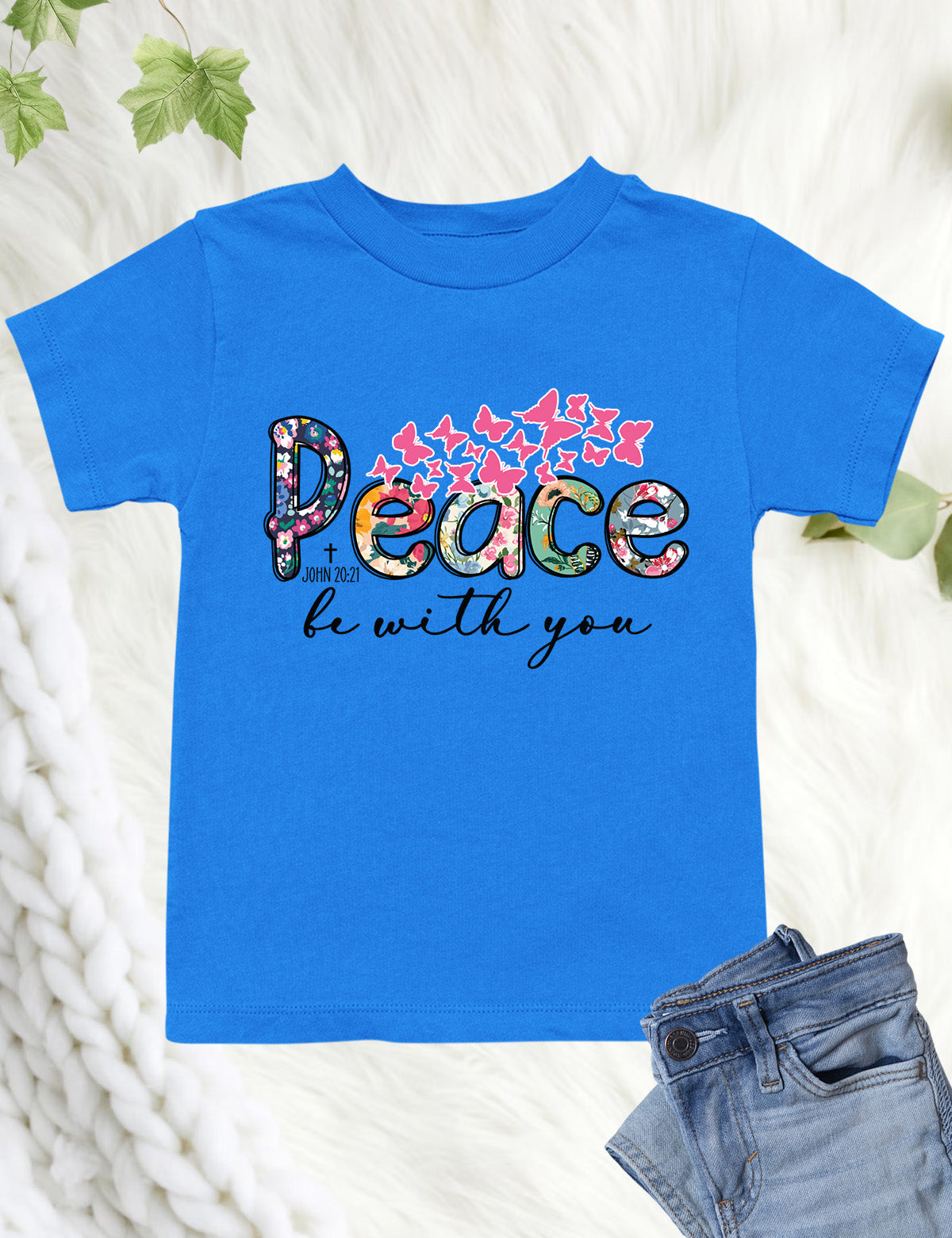 Peace Be With You Christian Kids T Shirt