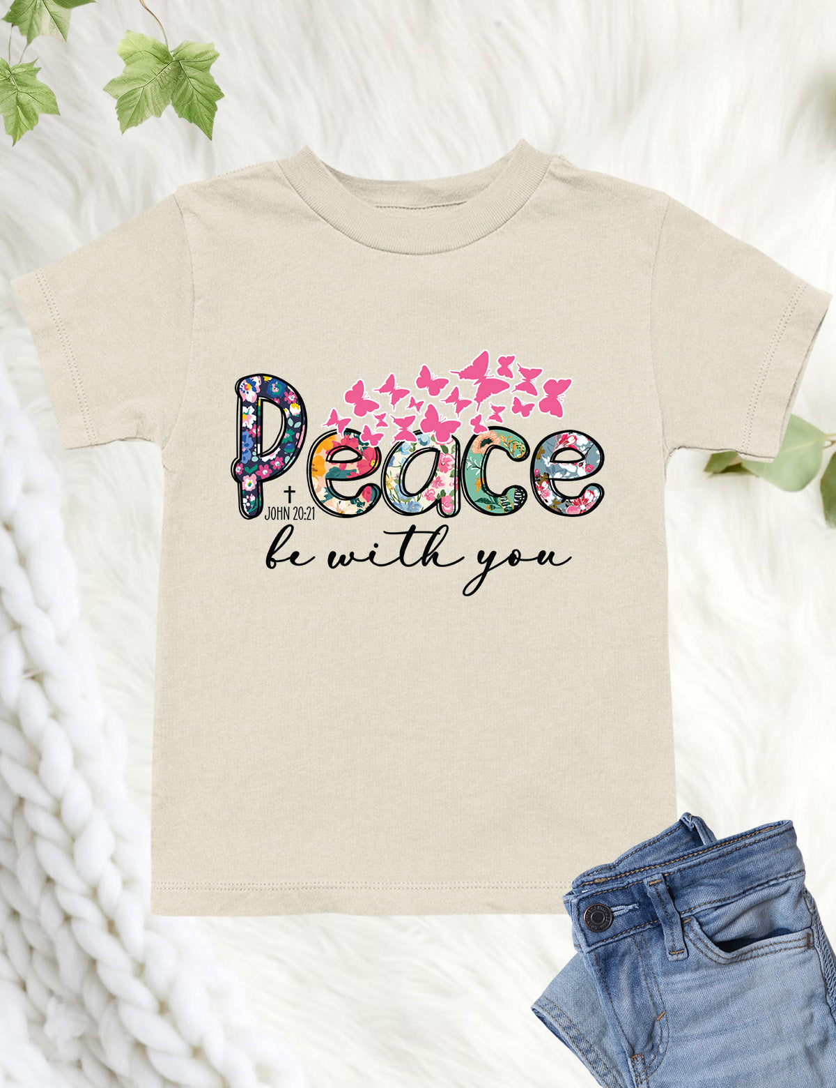 Peace Be With You Christian Kids T Shirt