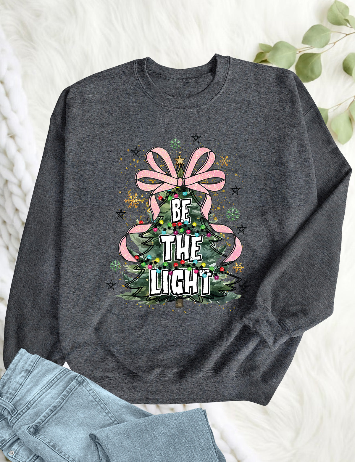 Be The Light Christmas Tree Hoodie